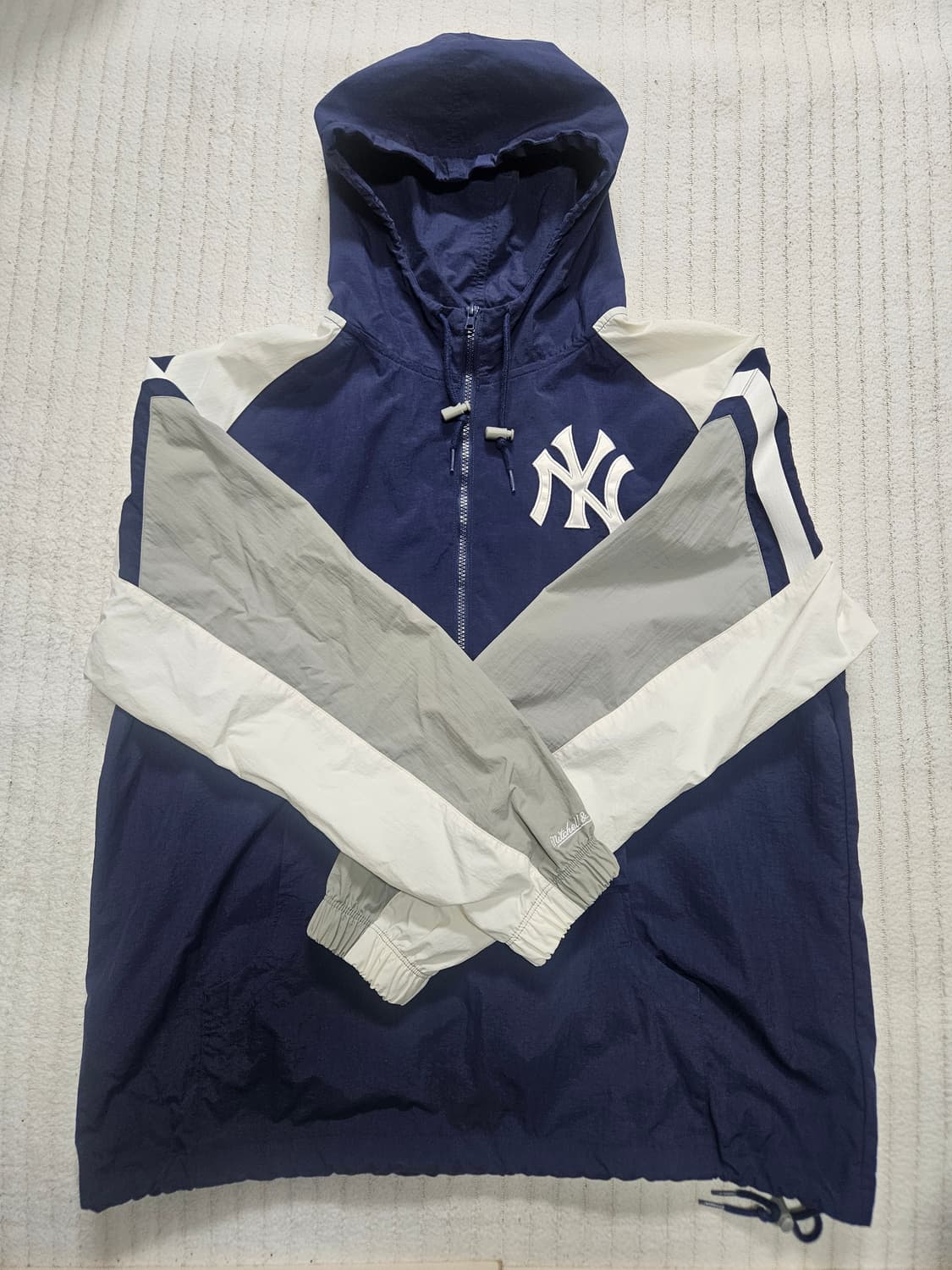 (XL/상태최상) 미첼앤네스 뉴욕양키스 네이비 아노락(자수 모델) 상품이미지1