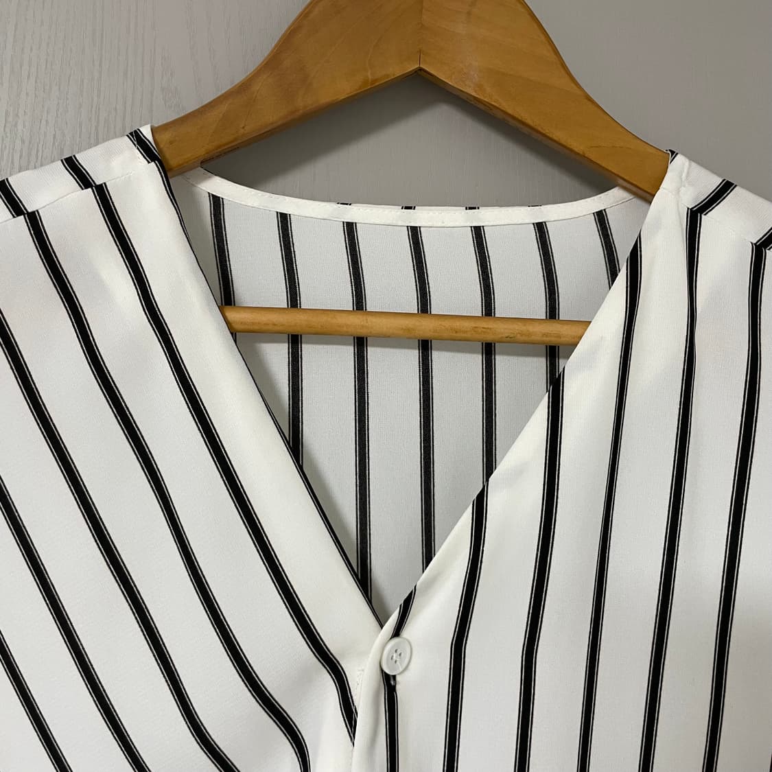 시스템옴므 브이넥 스트라이프 셔츠(오버핏) 상품이미지5