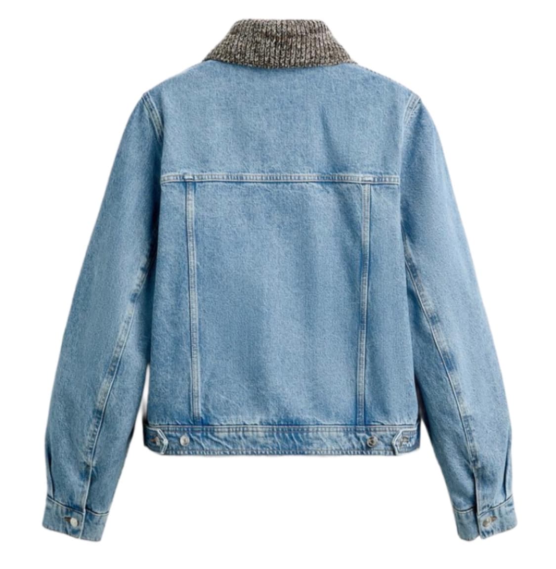 [L] 자라 x 나누시카 데님 자켓 닷 칼라 블루 Nanushka 상품이미지2