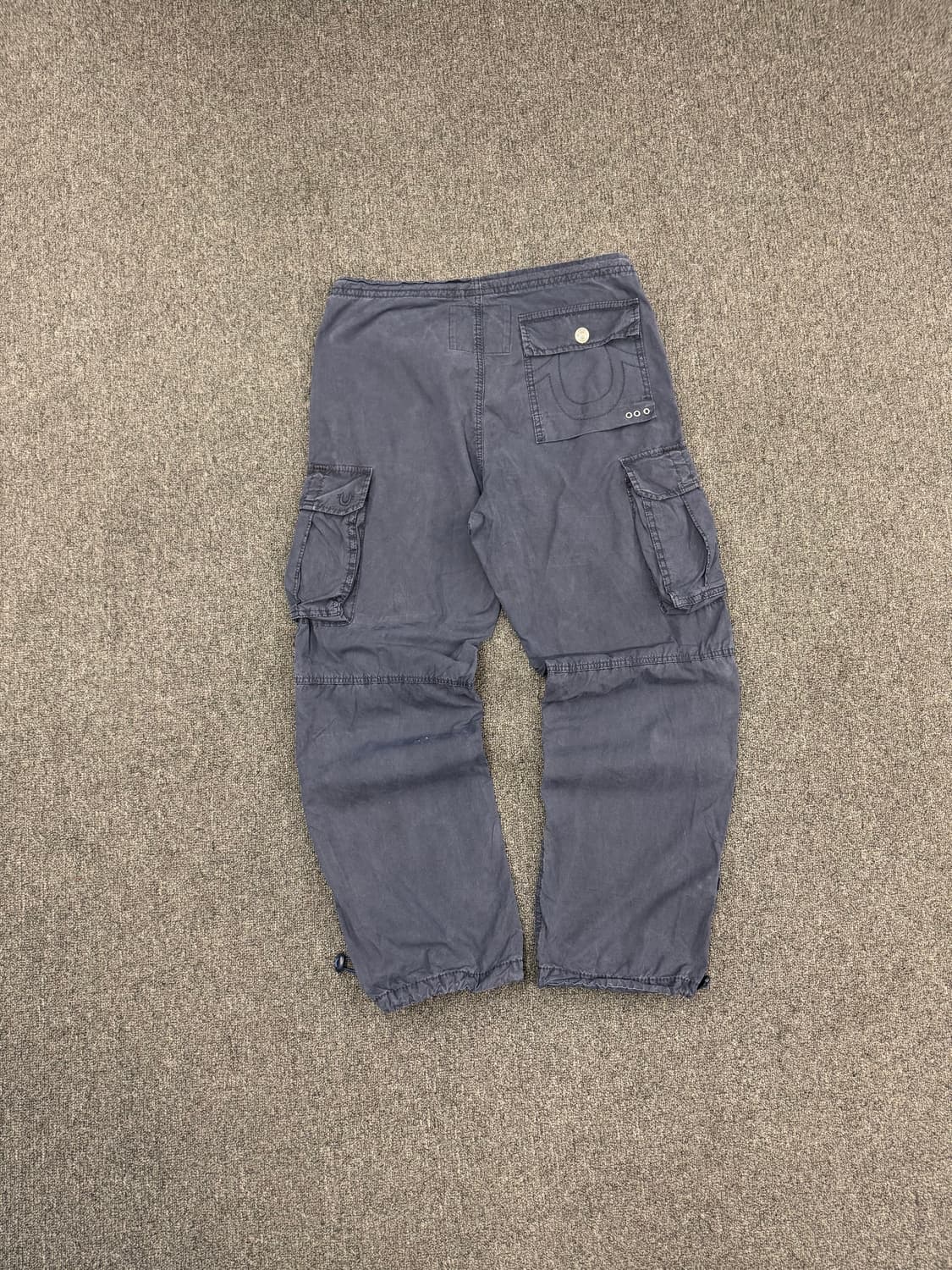 30)트루릴리전 빈티지 네이비 카고 팬츠 상품이미지5