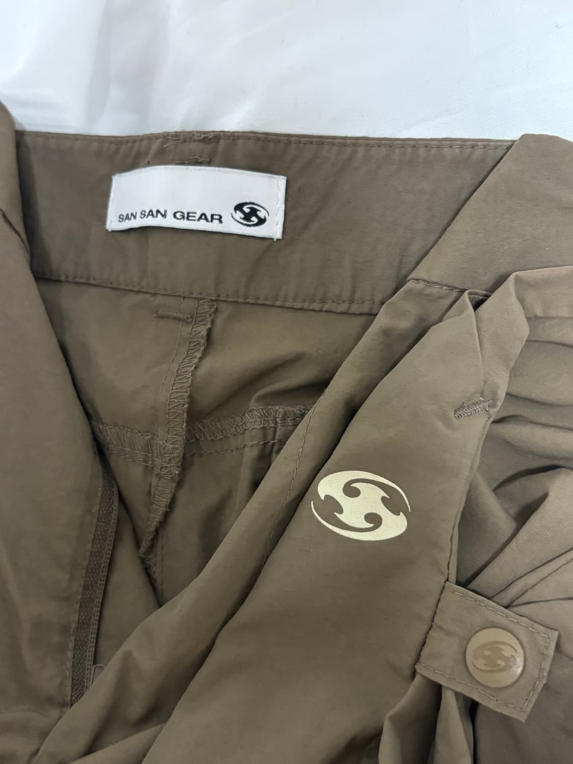 산산기어 사이드스냅 팬츠 브라운 상품이미지2