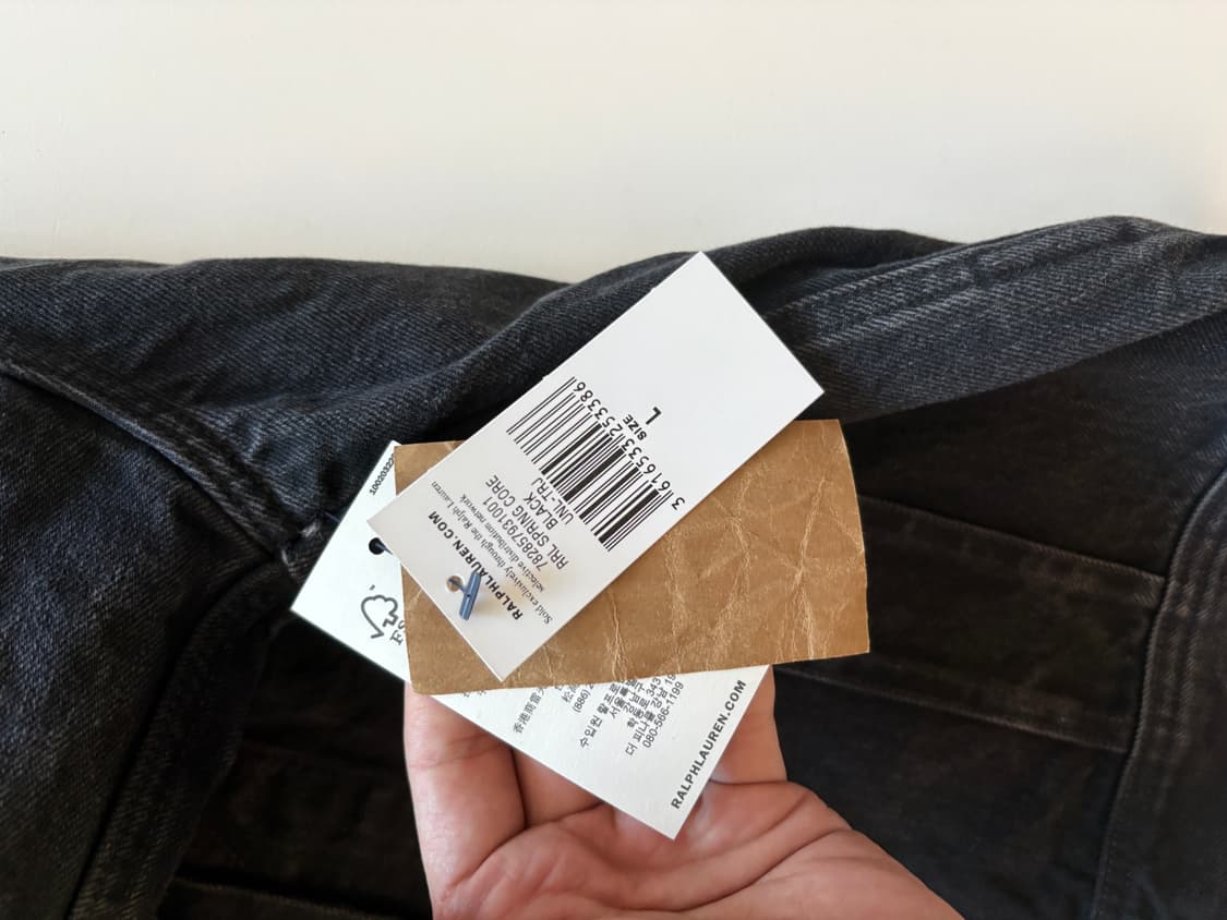 [L] 더블알엘 rrl lot271 블랙 새상품 상품이미지6