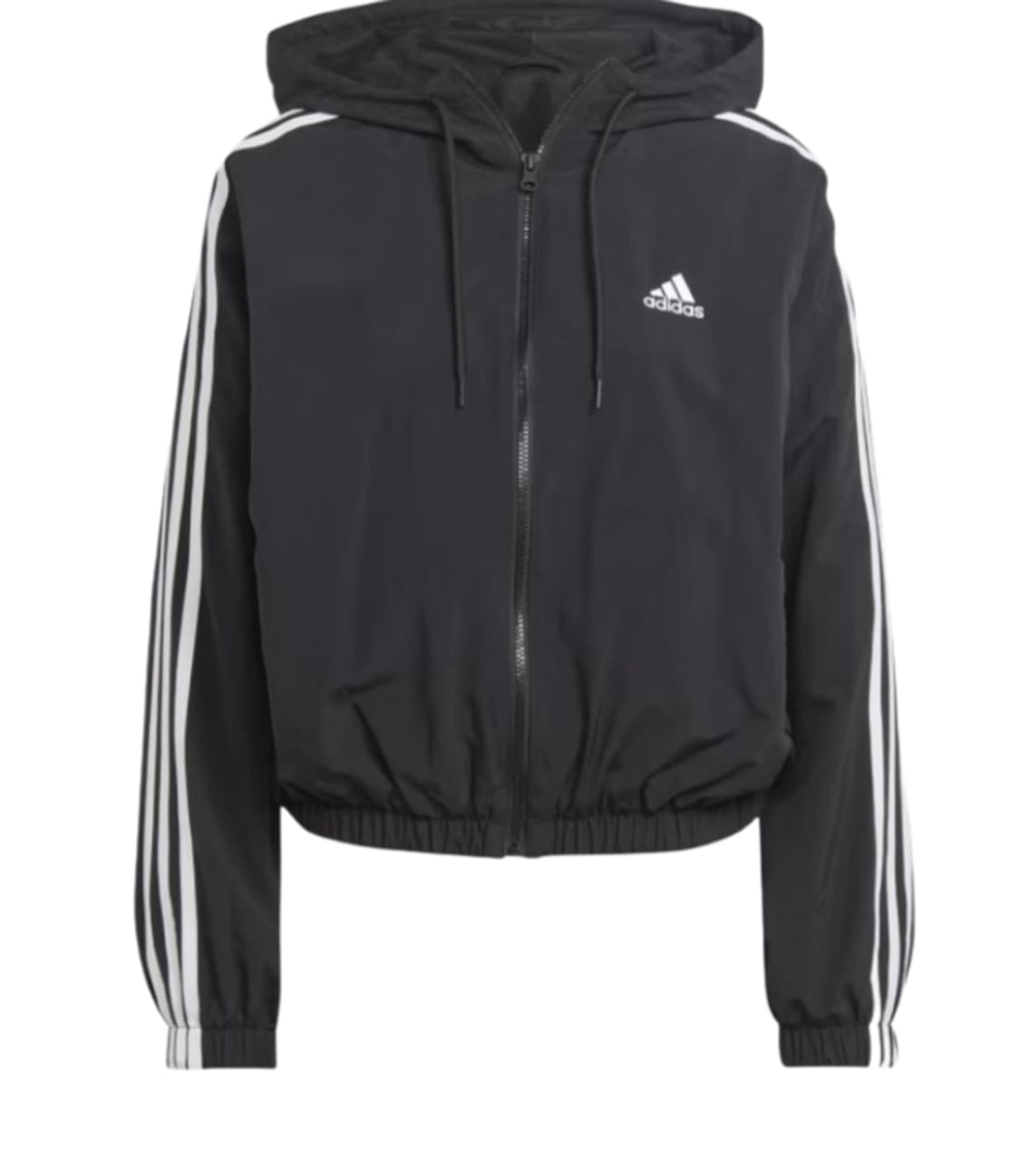 아디다스 에센셜 3S 우븐 윈드브레이커 자켓 블랙 화이트 XS사이즈 상품이미지1