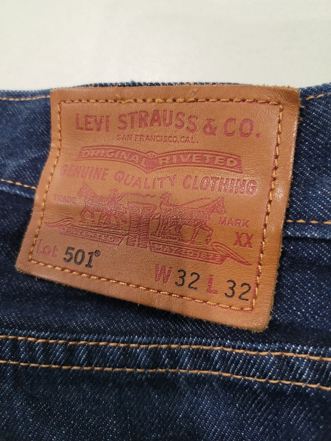 [W32 L32] 청바지의 원조, 리바이스 501® 오리지널 핏 (중청) 상품이미지4