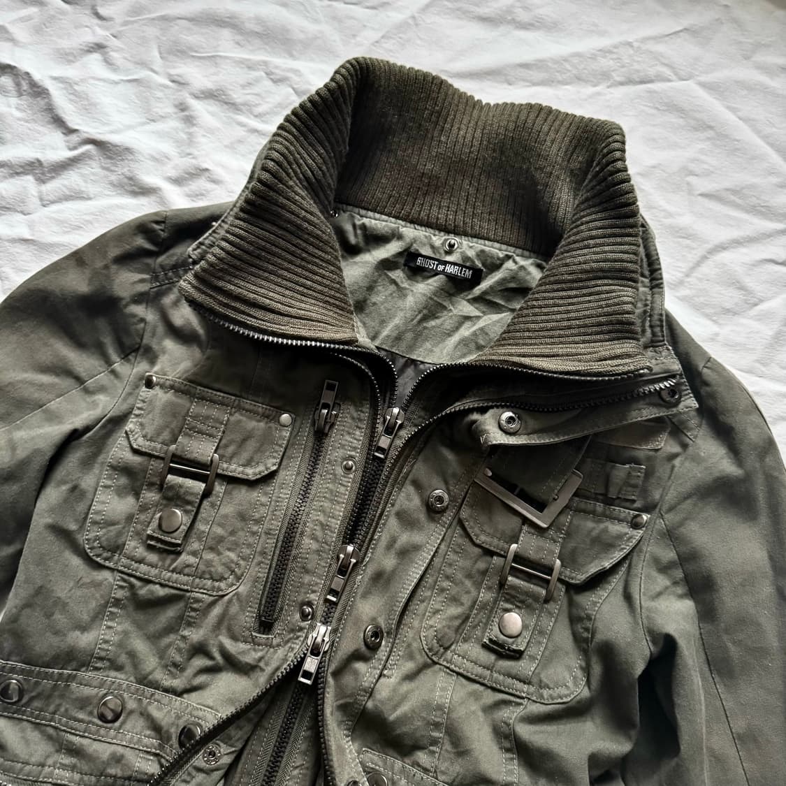 고스트오브할렘 투카라 하이넥 2way 스터드 버클 자켓 y2K 펑크 갸루 상품이미지4