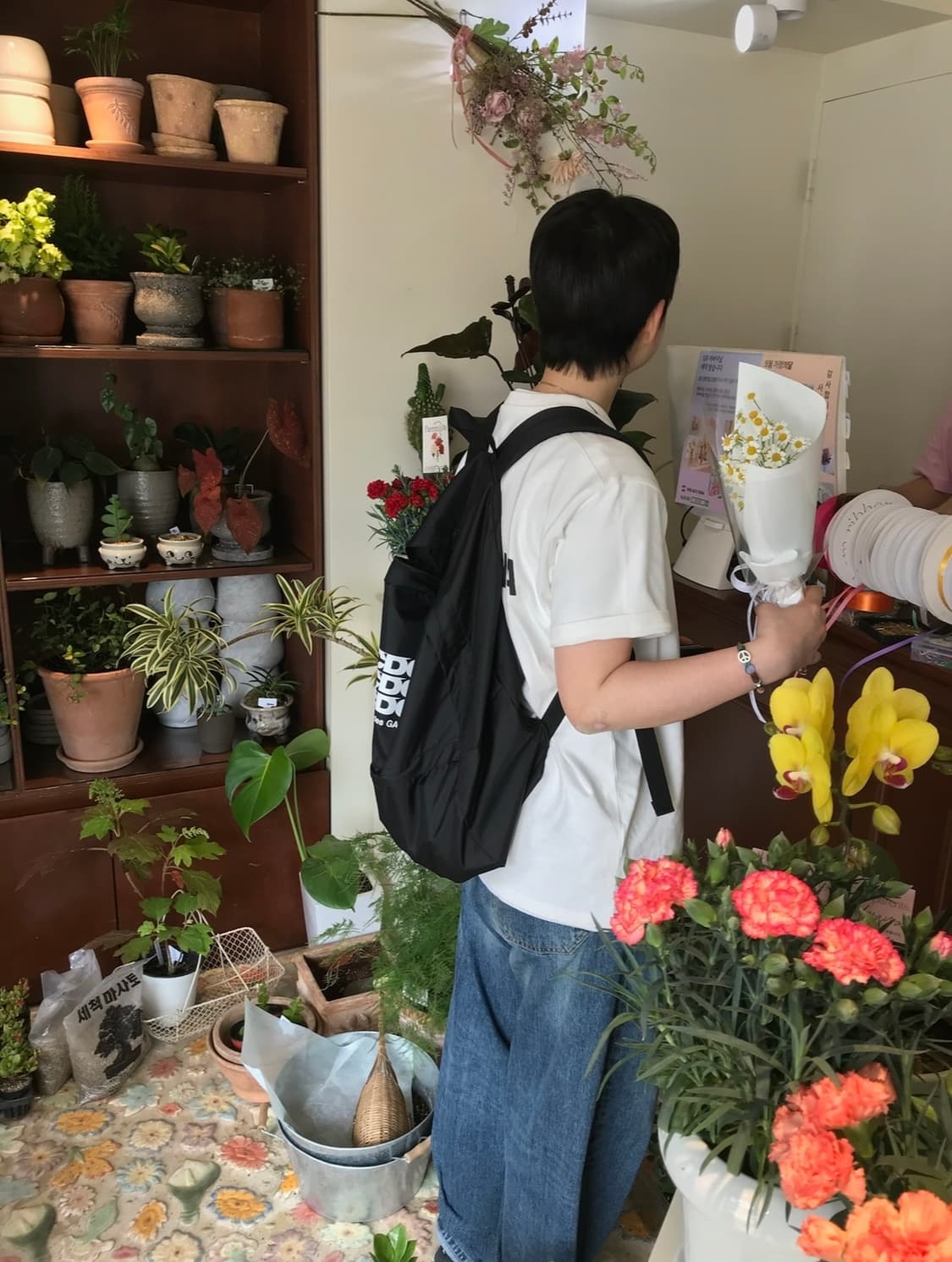 해칭룸 와이드 커브 진 워시드블루 상품이미지1