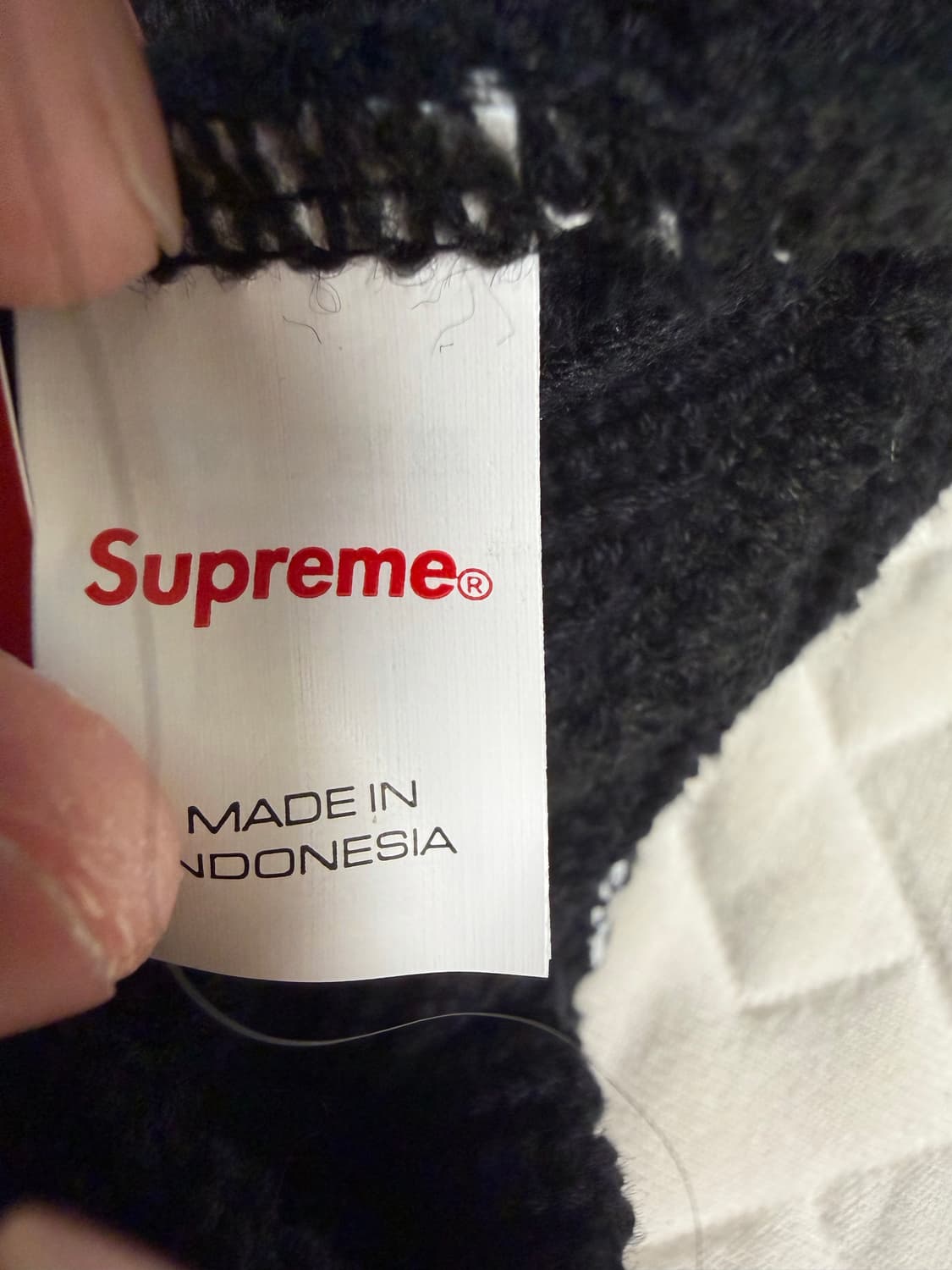 슈프림 올드 잉글리쉬 프린티드 비니 블랙 - 25SS 상품이미지2