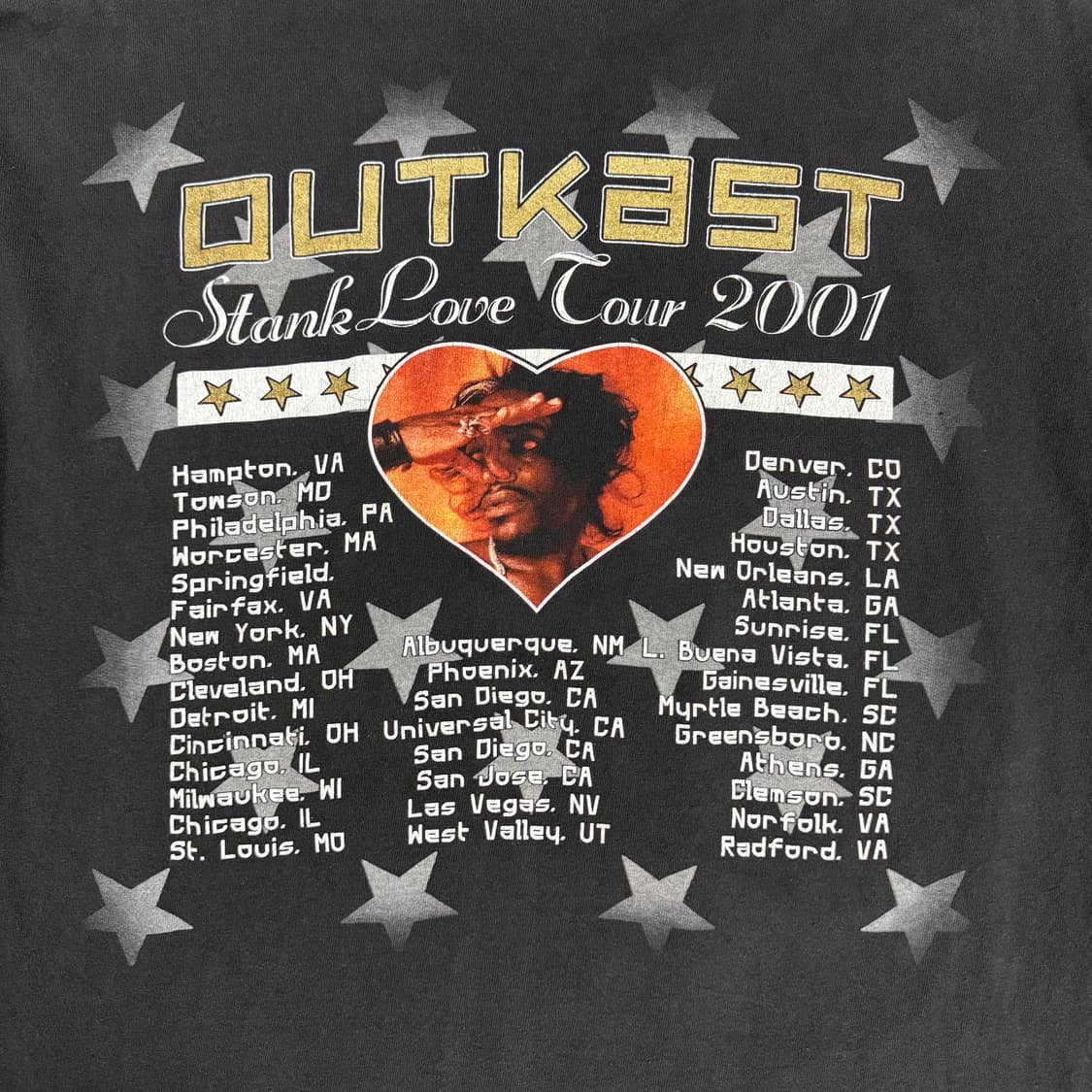 빈티지 2001 Outkast Stank Love 아웃캐스트 랩티셔츠 상품이미지5
