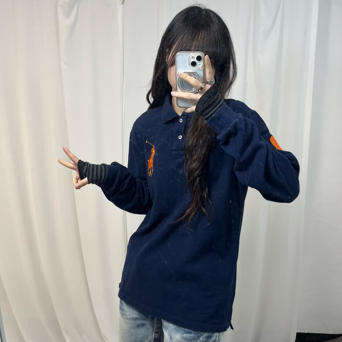 Polo Navy Big Pony Collar T-shirt  상품이미지2