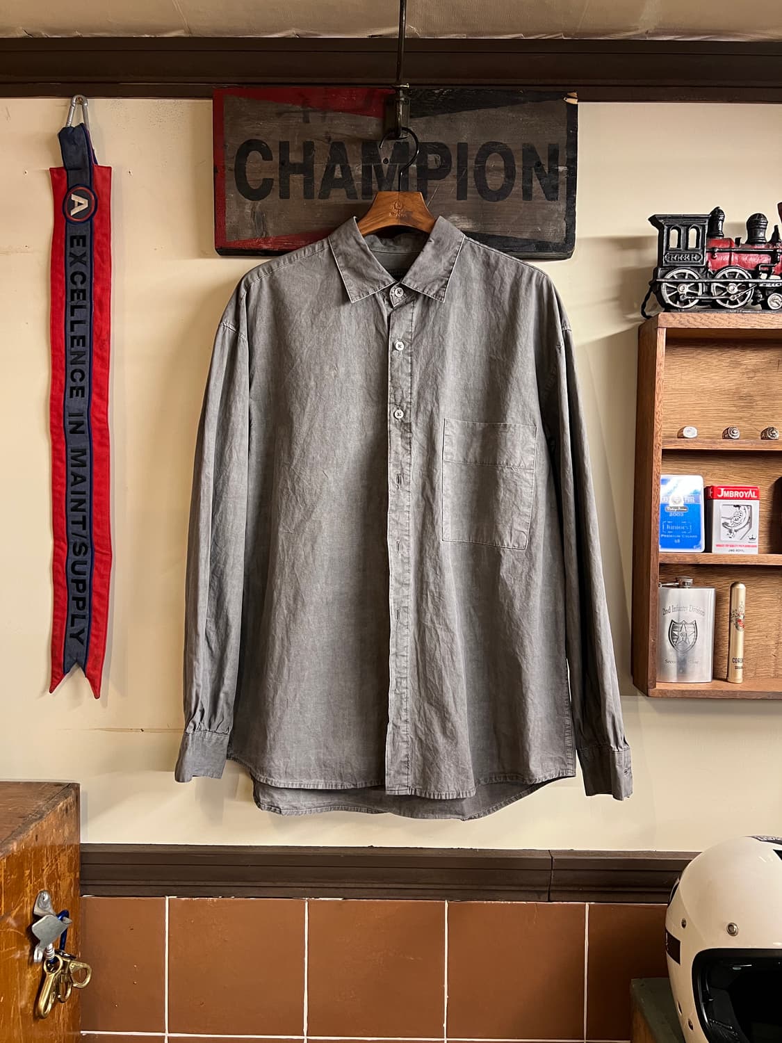 Areuban Shirts Grey 상품이미지1