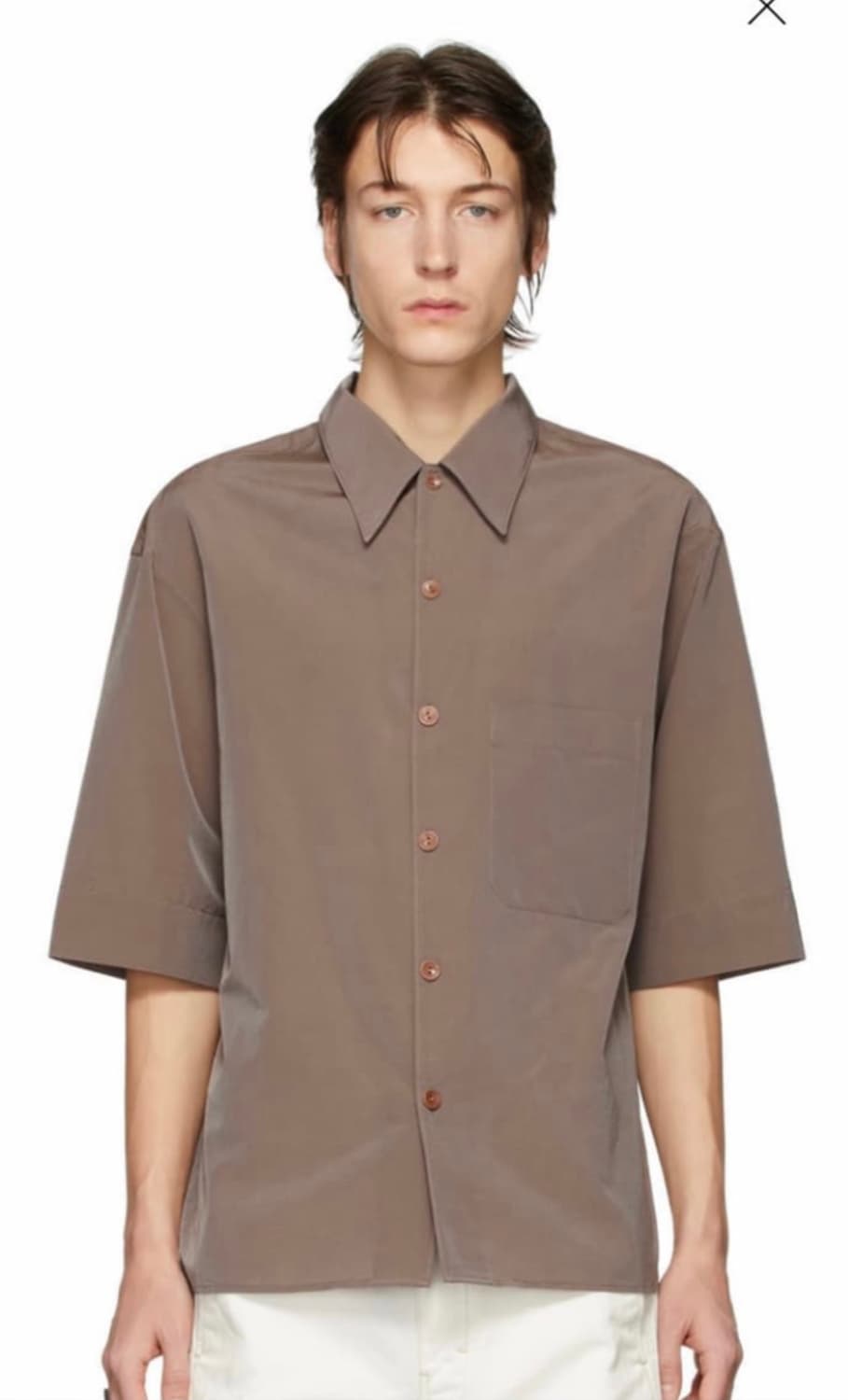 lemaire 컨버터블 셔츠 테라코타 48 상품이미지1