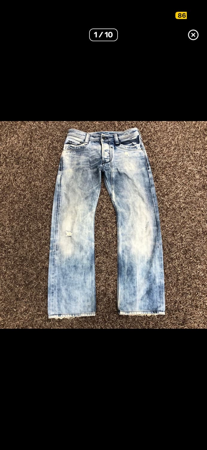 디젤 Timmen 디스 워싱 데님 팬츠 상품이미지1