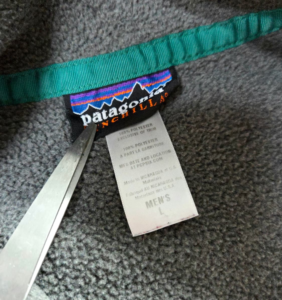 (L)파타고니아 그레이 자주색 신칠라 synchilla fleece플리스 상품이미지3