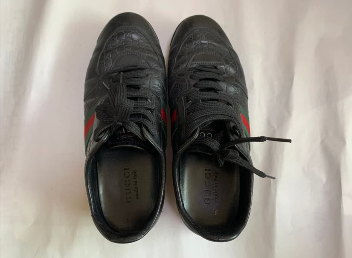 [정품] 구찌 삼선 스트라이프 블랙 스니커즈 270 상품이미지2