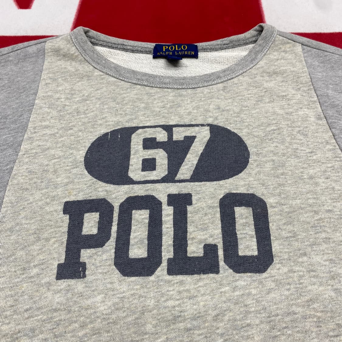 폴로 맨투맨  실측 S-M 상품이미지5