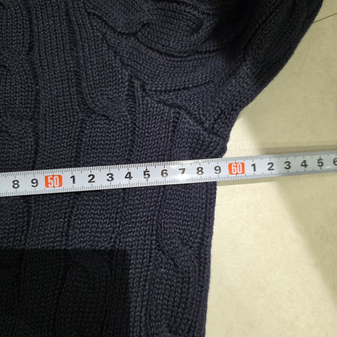 폴로 랄프 로렌 케이블 니트 XL 네이비 상품이미지9