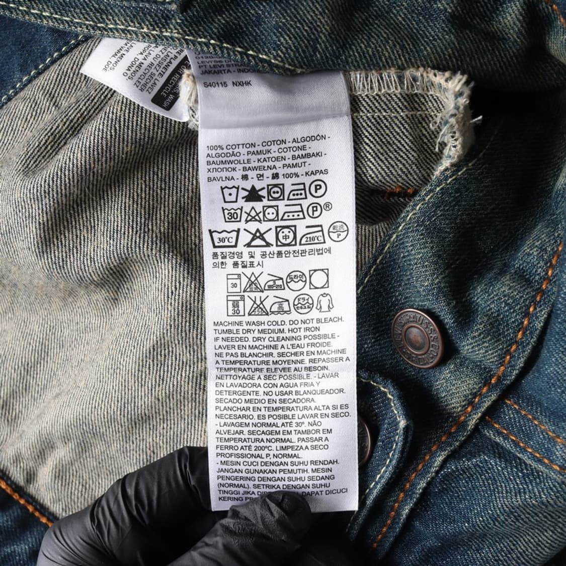 리바이스 빈티지 트러커 데님 자켓 S 상품이미지6