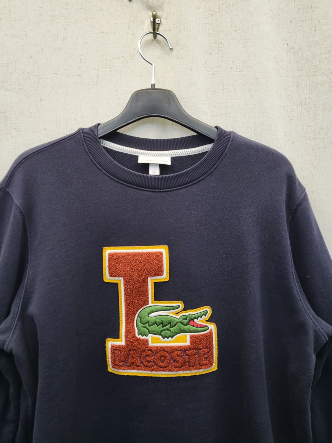 라코스테 네이비 L로고 맨투맨 상품이미지3