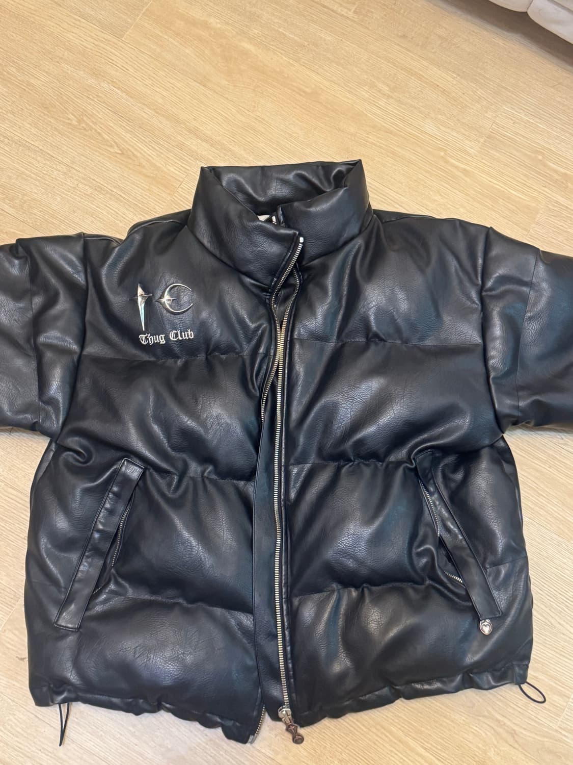 떠그클럽 레더 패딩 2사이즈 상품이미지1