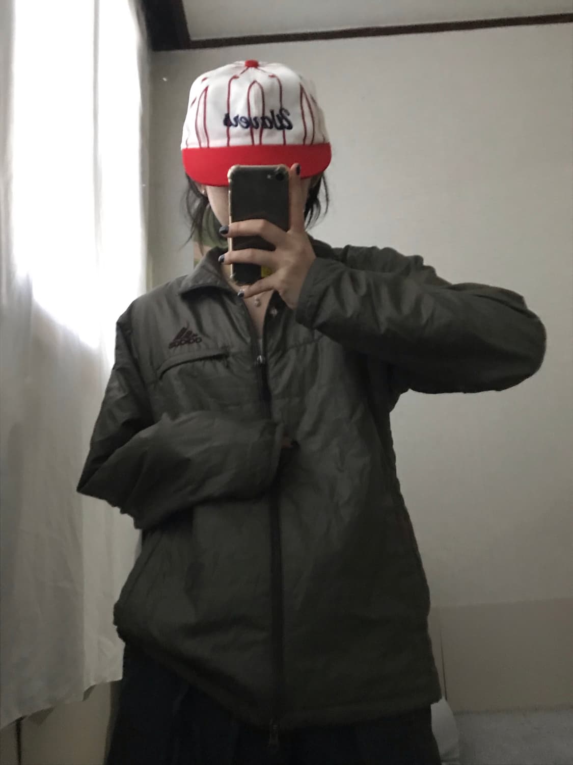 아디다스 카키 투웨이 패딩 상품이미지1