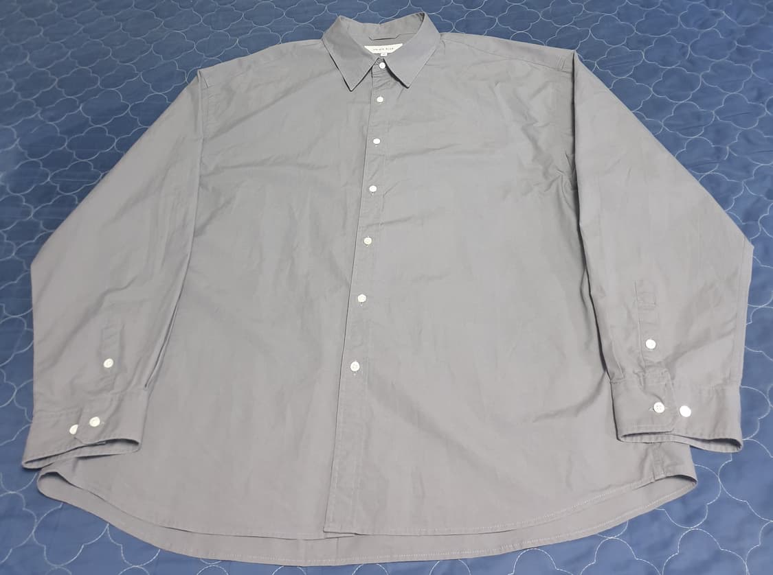 유니온블루 런드리 페이퍼 긴팔셔츠 차콜 (XXL) 상품이미지3