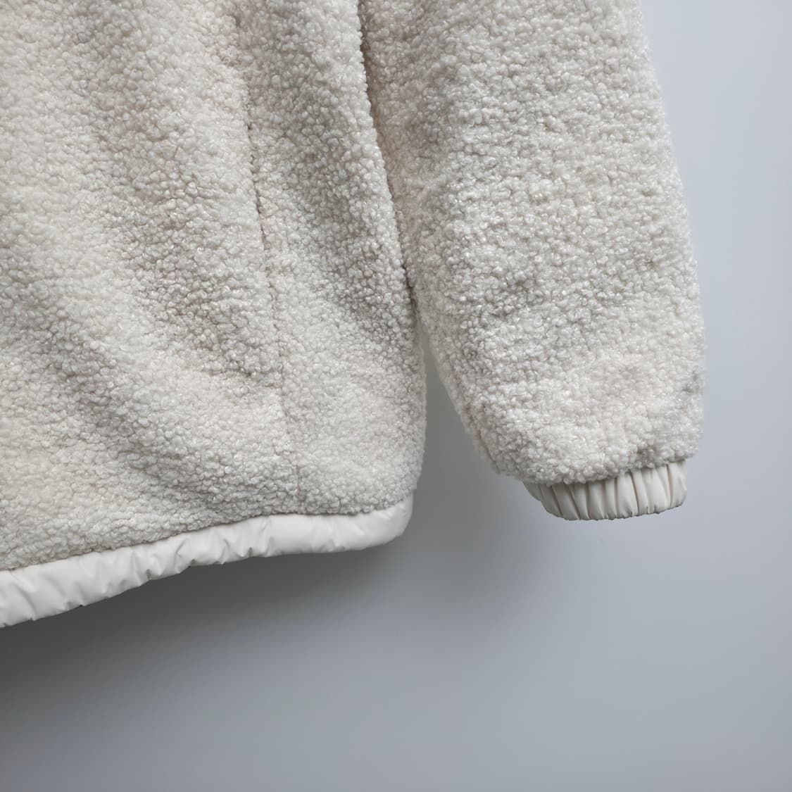 [L] 몽벨 리버시블 후리스 패딩 아이보리 상품이미지4