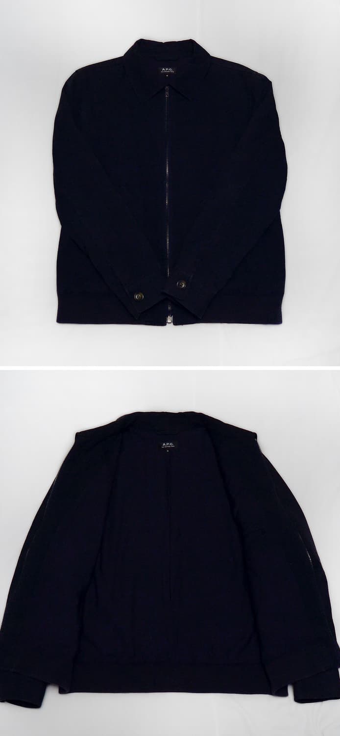 아페쎄 (A.P.C) 길버트 울코튼 집업 블루종 자켓 (M / 100) 상품이미지3