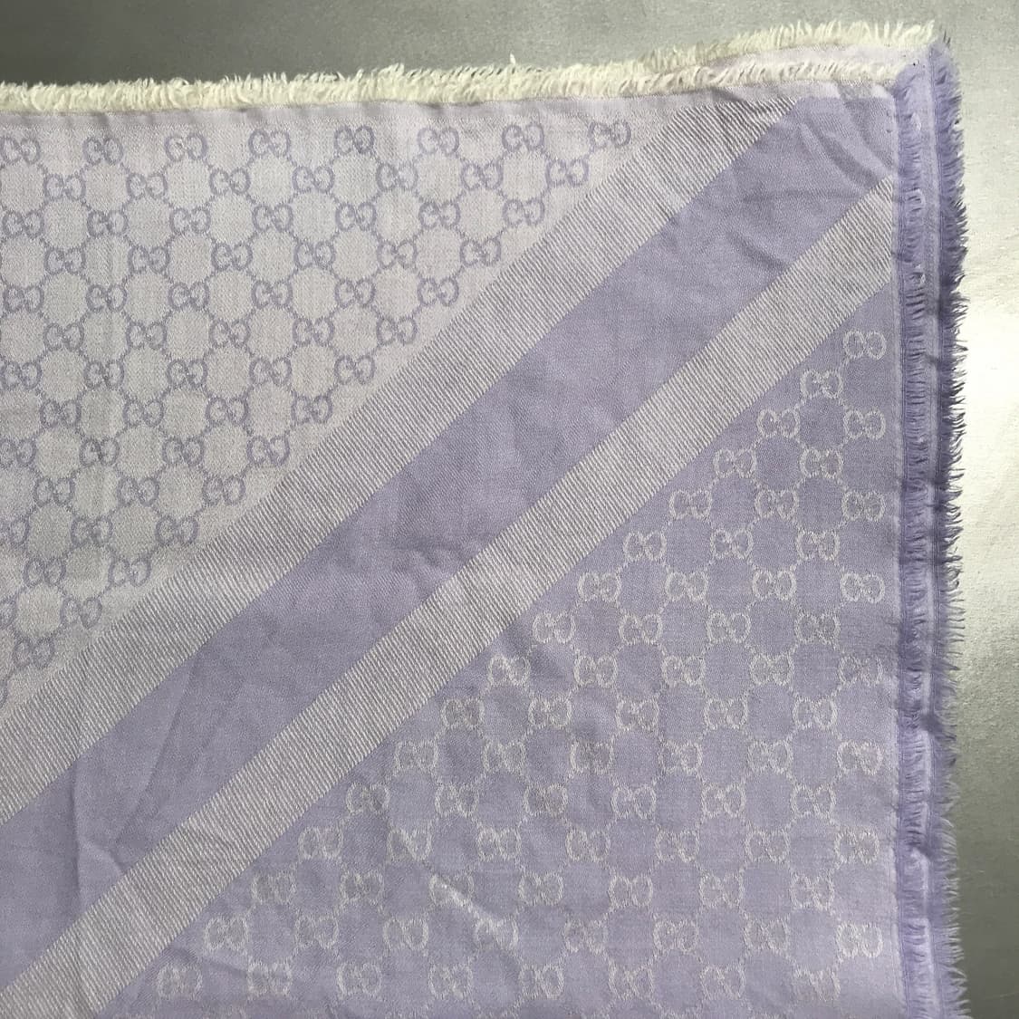 구찌 로고 스카프 퍼플 상품이미지4
