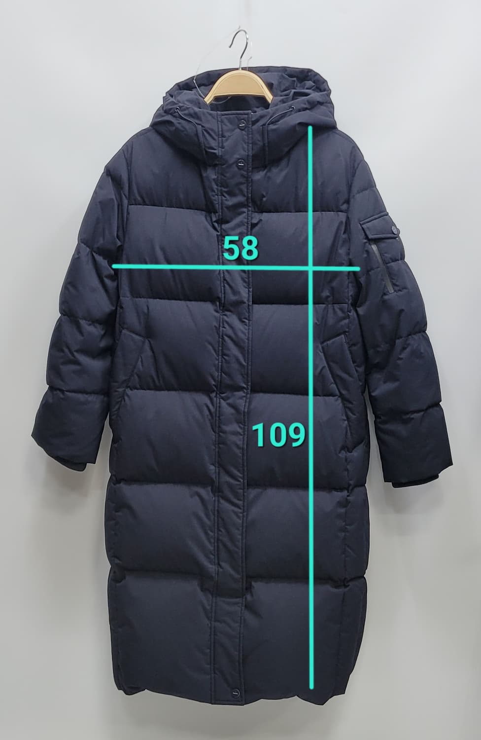 DeWL 리퍼블릭 듀엘 다운 후드 롱패딩 / 여 85-94-160(55) 상품이미지10