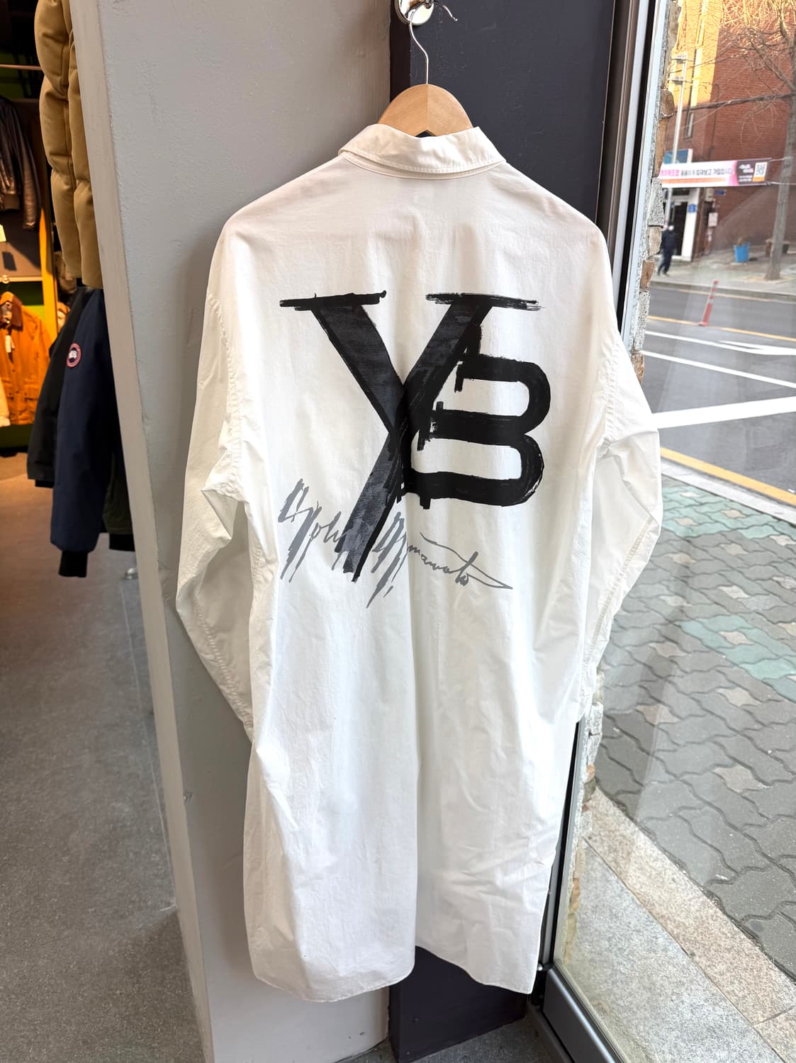 L/ Y-3 요지야마모토 백로고 롱셔츠 자켓 상품이미지6
