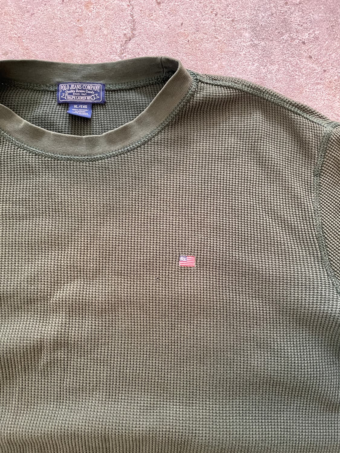 90-00s Polo jeans Distressed Thermal 상품이미지7