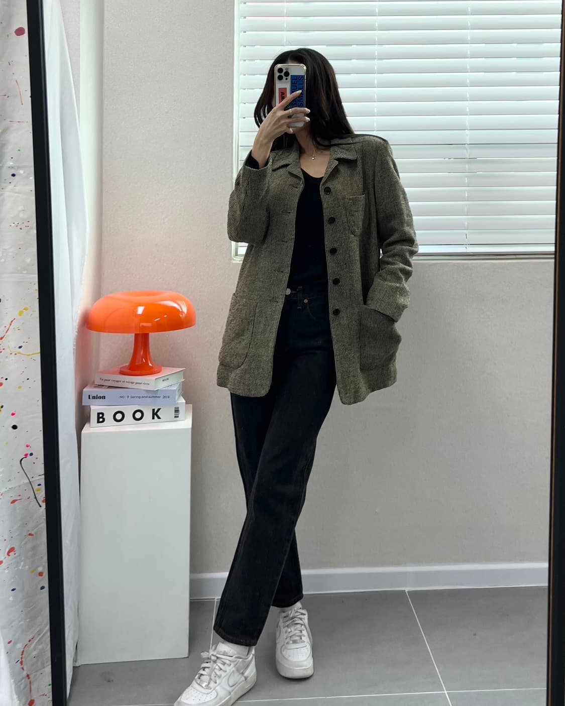 (WOMEN)빈티지 울 블레이져-M1460 상품이미지7