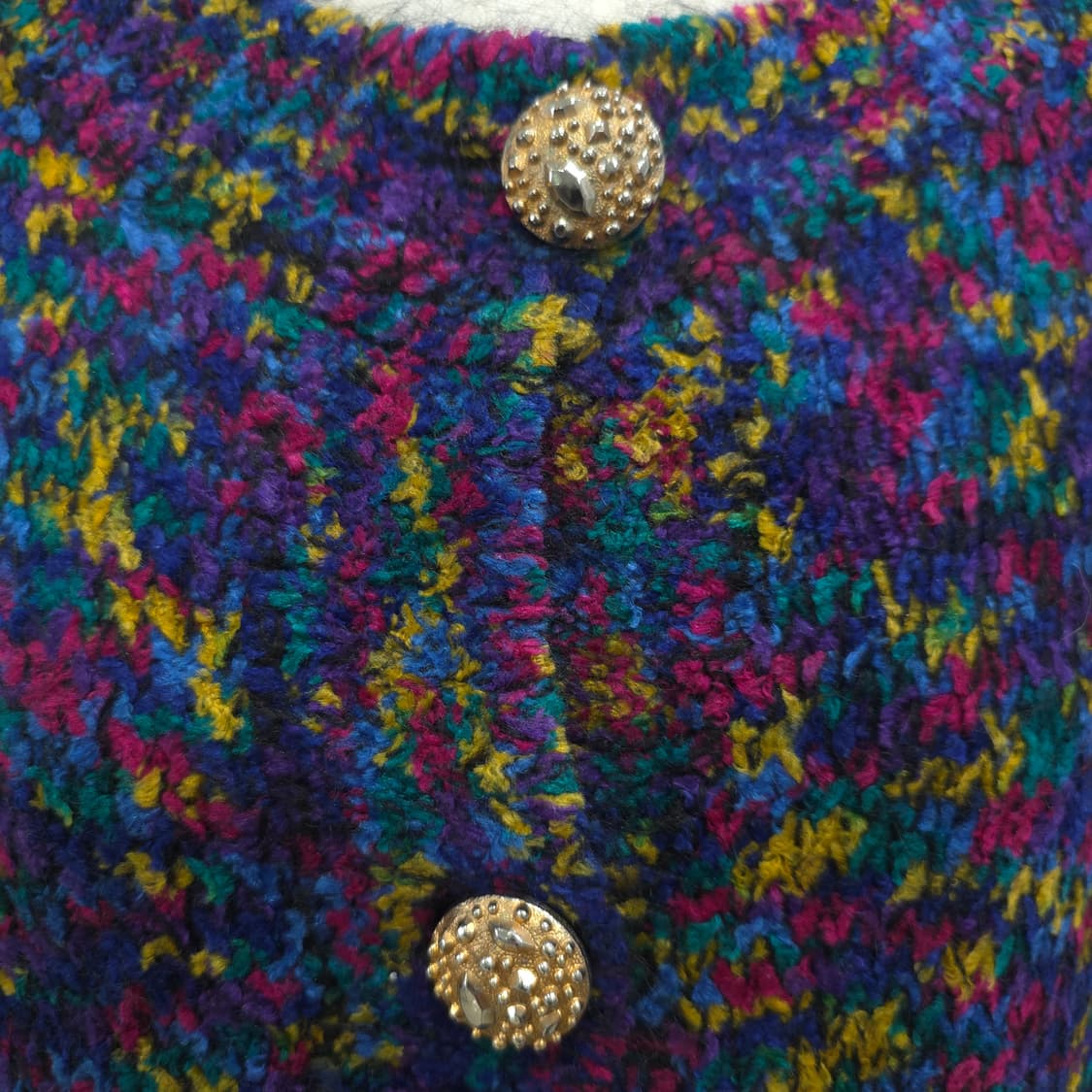 DASGENIE 모헤어 멀티컬러 빈티지 니트 가디건 상품이미지7