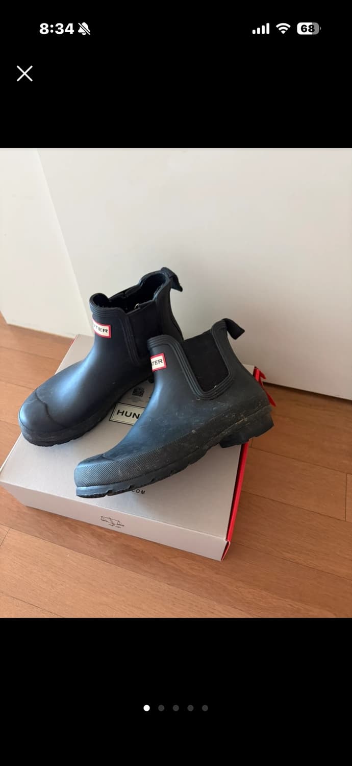 헌터 오리지널 첼시 레인부츠 블랙 240mm 상품이미지2