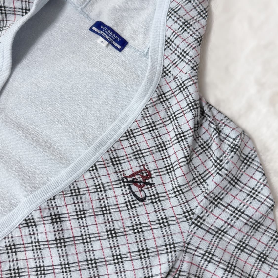 Burberry 블루라벨 모리걸 하구미 스즈코 솜사탕 후드 ≽^•⩊•^≼ 상품이미지3