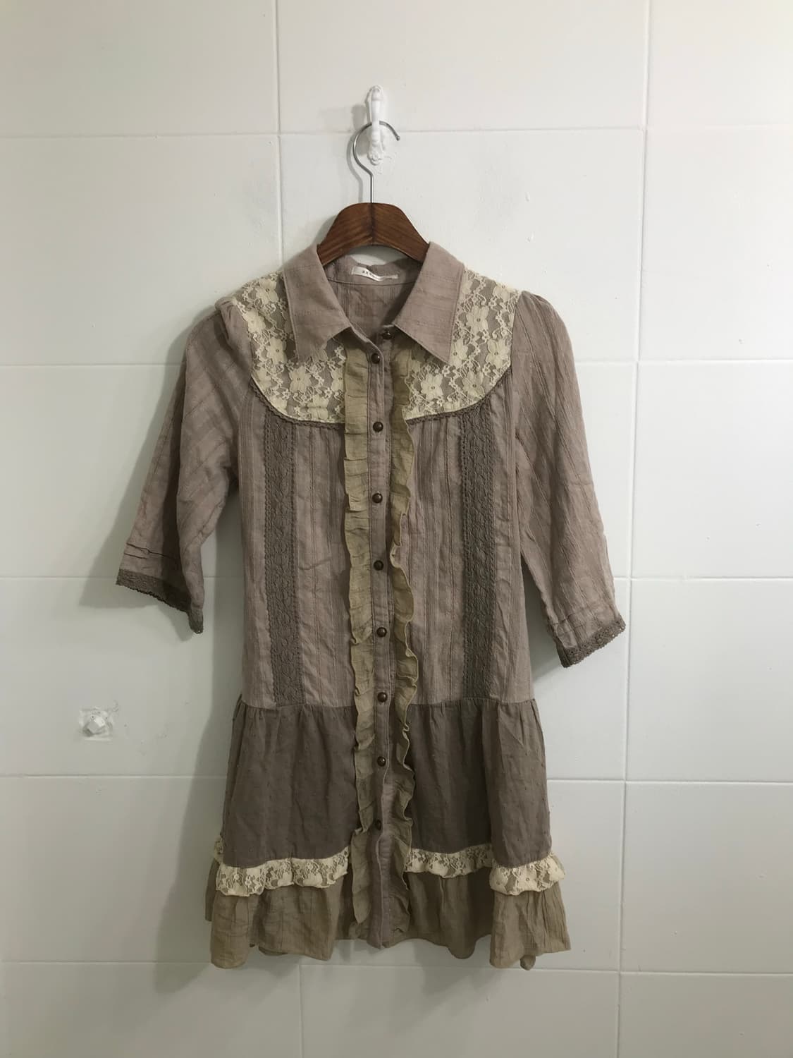 액시즈팜 아이보리 떡볶이코트 모리걸 코디세트 상품이미지7