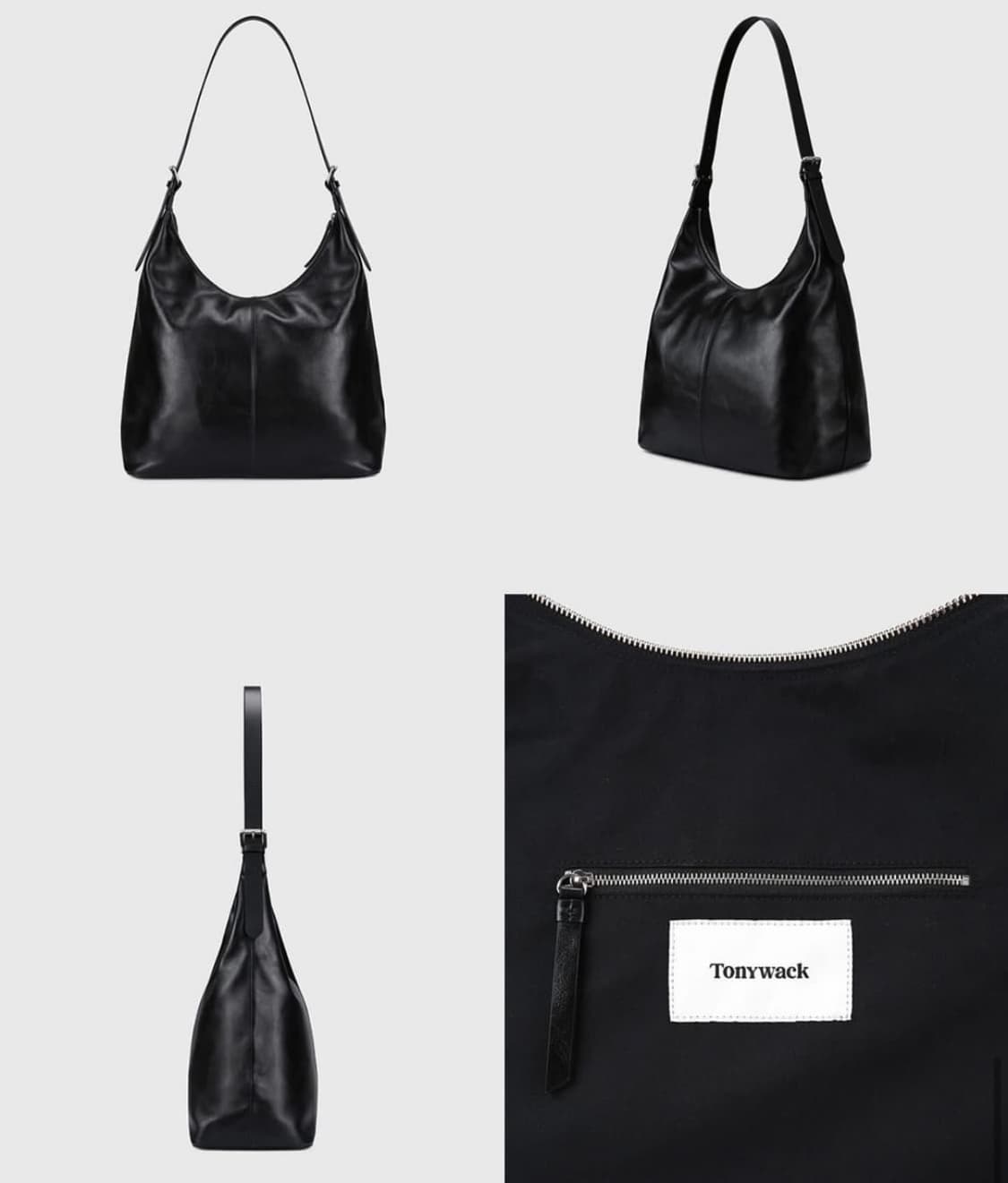 토니웩 24FW 명작 가방 / 풀그레인 레더 라지 숄더백 상품이미지4