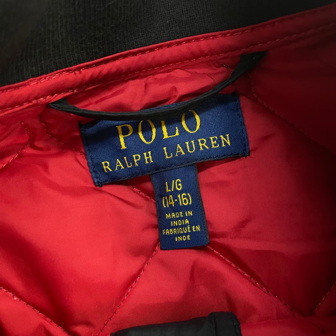 폴로 랄프로렌 다이아몬드 퀄팅 자켓 블랙 상품이미지4