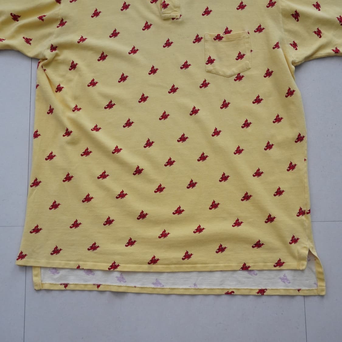 90s 폴로 랄프로렌 MADE IN USA 랍스터 패턴 PK티 XL 상품이미지4