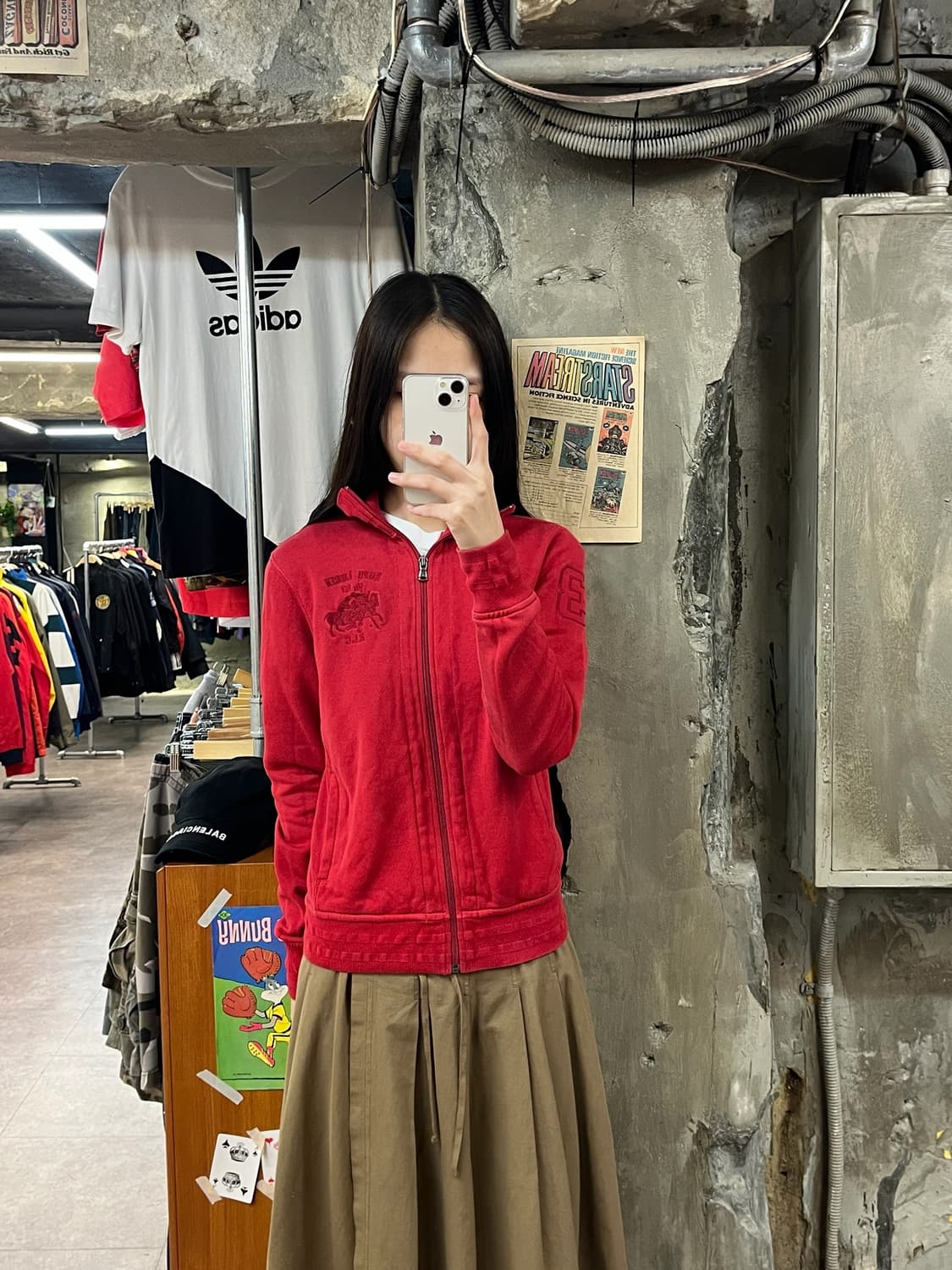 폴로 랄프로렌 져지 레드 S #csz1070 상품이미지2