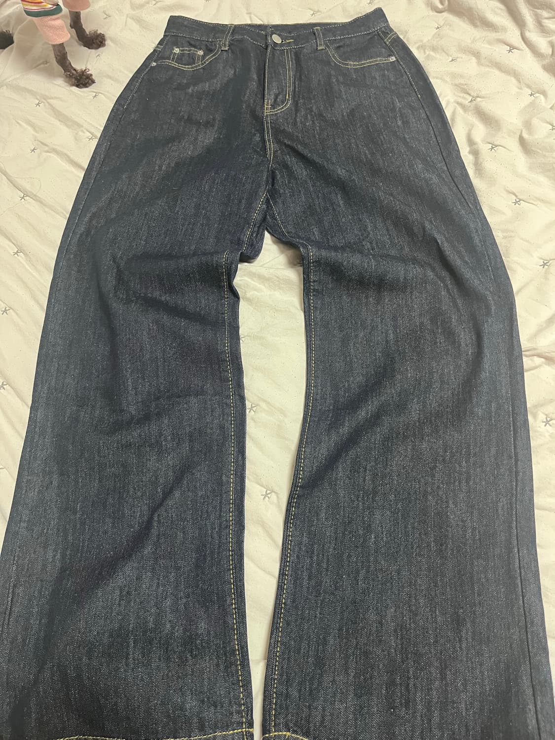 생지 와이드핏 청바지 상품이미지2