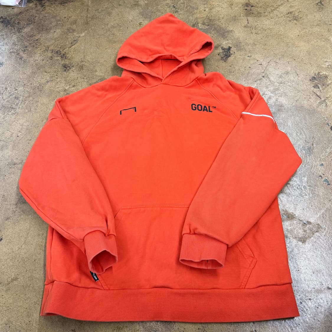 [정품/XL] GOAL 골 스튜디오 오렌지색 후드티 b15 상품이미지2