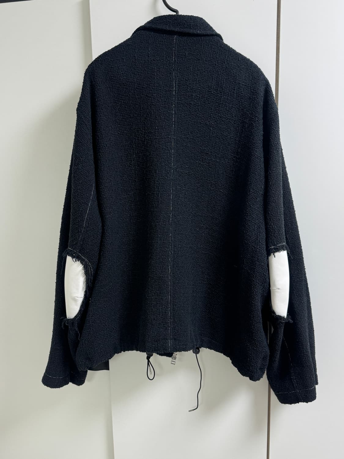 [M, 105] Typing Mistake 엘보패치 트위드 블루종 상품이미지2