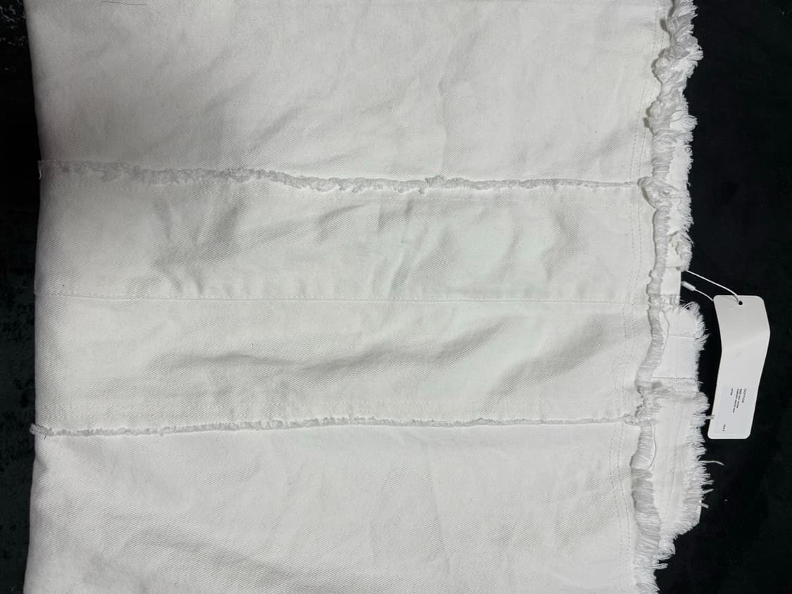 [2] 본네 워시드 데님 스커트 화이트 상품이미지7