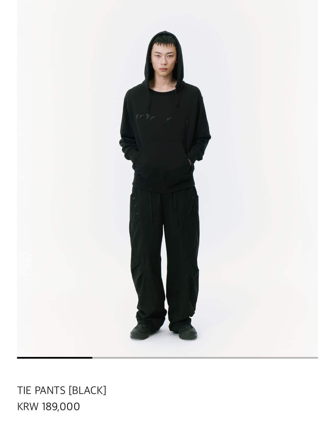 SANSANGEAR TIE PANTS [BLACK] SIZE1 상품이미지1