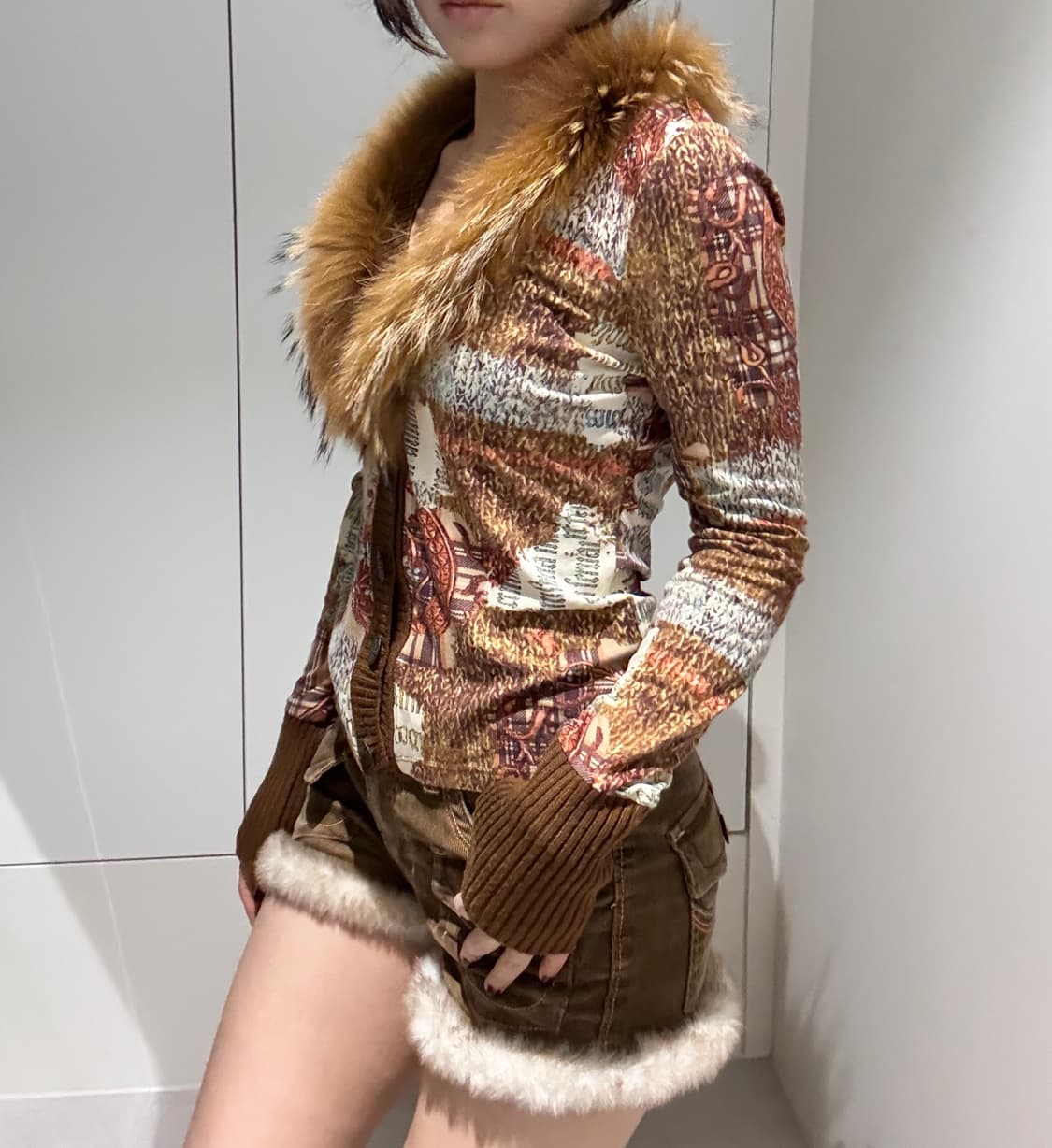 코듀로이 퍼 반바지 상품이미지3