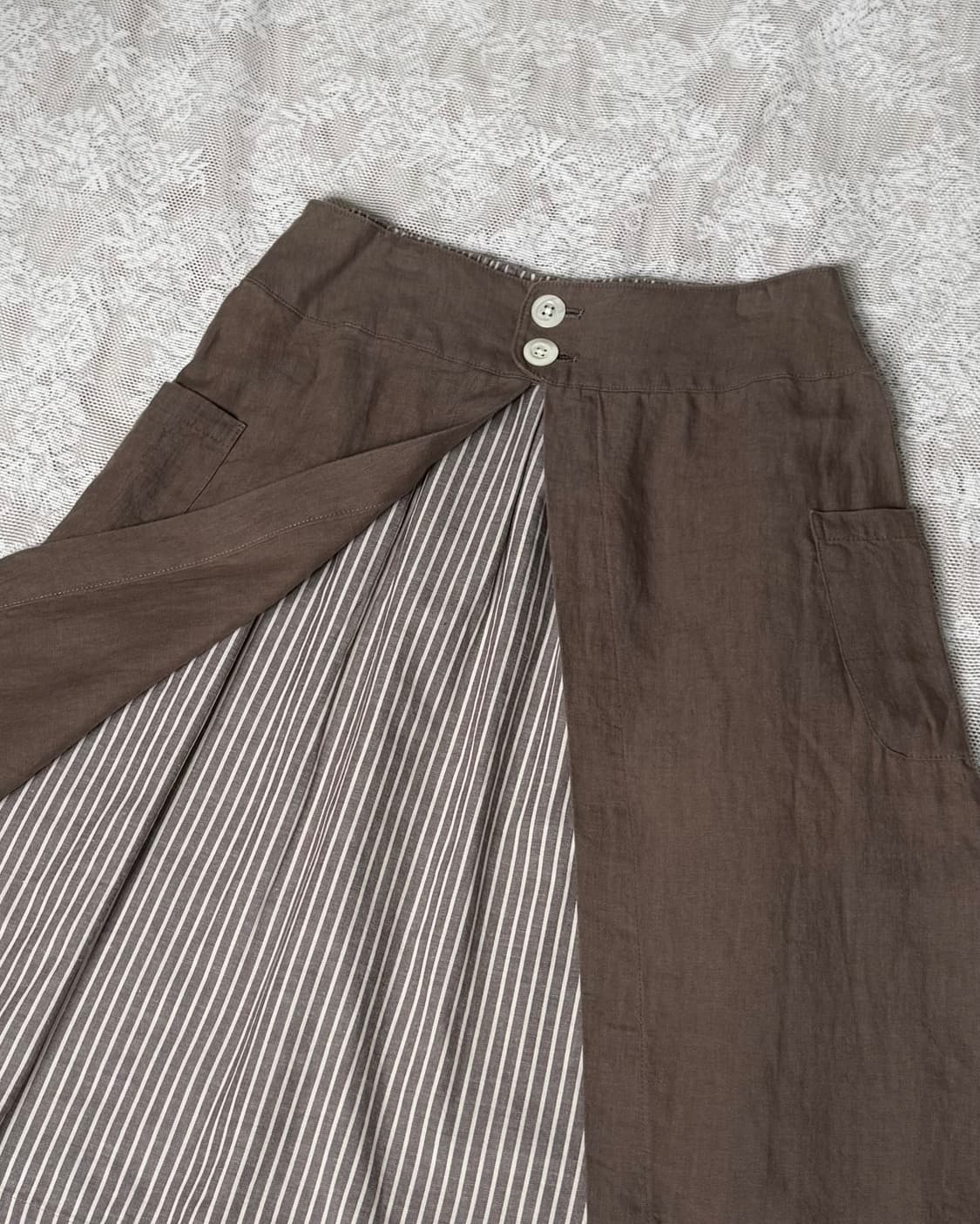 카키 브라운 & 민트 야상 자켓 세트 🐻 상품이미지6