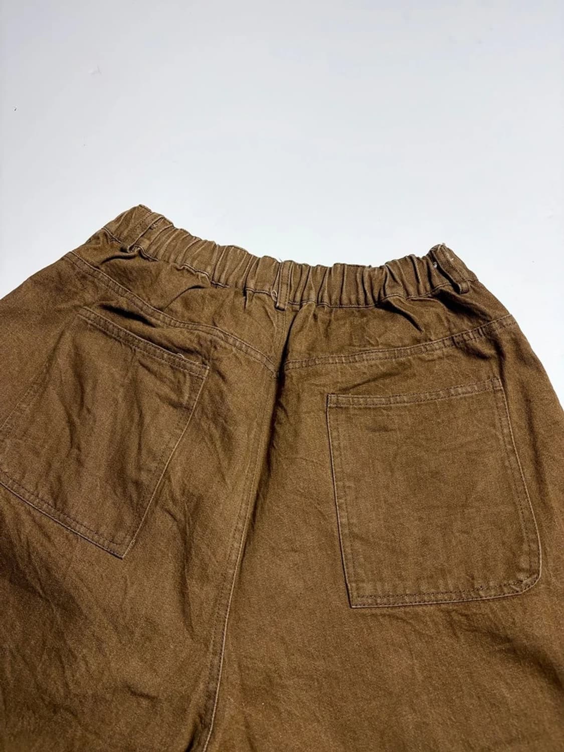 TWO RABBIT 내추럴 워시드 브라운 반바지 R1108 상품이미지3