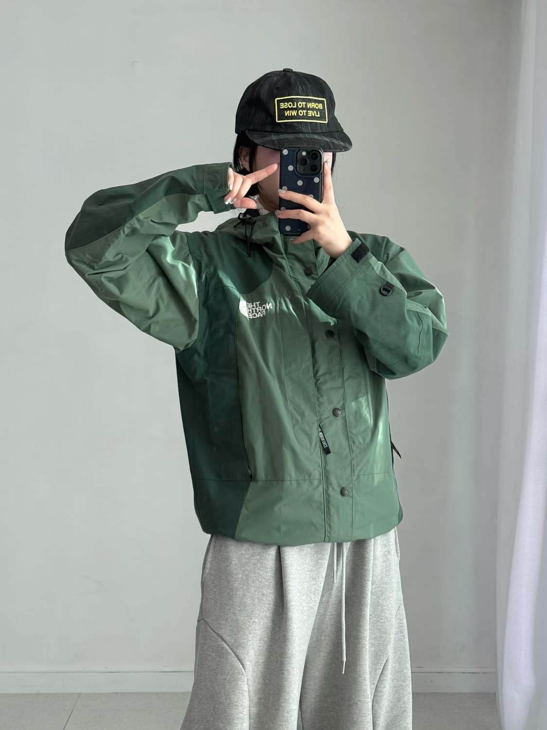 노스페이스 그린 바람막이 상품이미지4