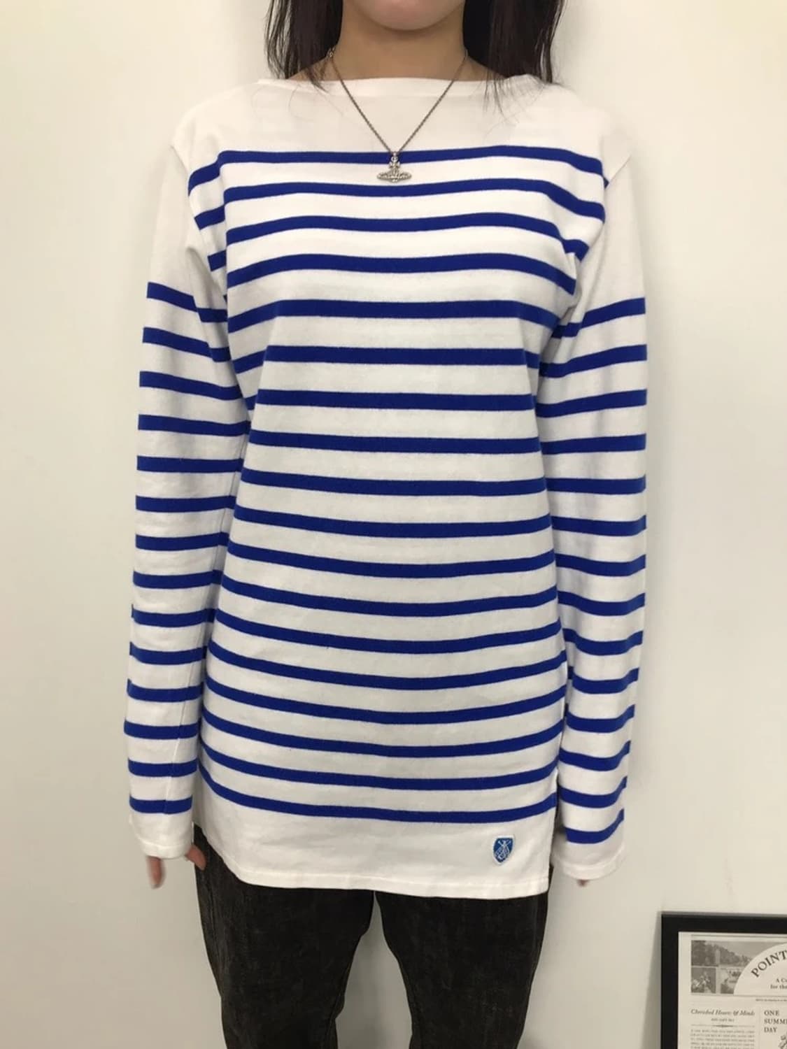ORCIVAL Blue Stripe Breton Shirt 상품이미지3